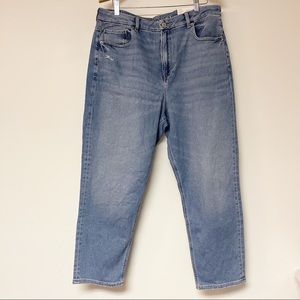 NWT American Eagle Curvy Mom Jean Stretch Medium Wash